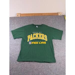 Vintage 1995 Green Bay Packers T-Shirt L Russell Athletic Pro Line Mens Green